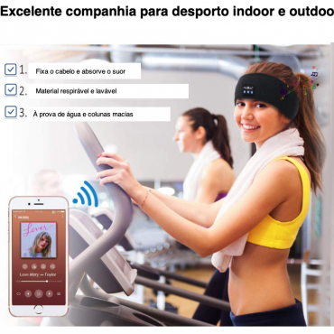 Headphones (auscultadores) para dormir e desporto