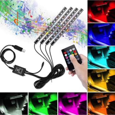 Kit LEDs ambiente para carro 