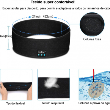 Headphones (auscultadores) para dormir e desporto
